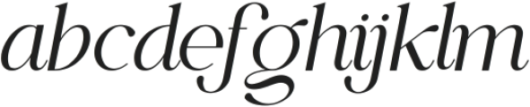 Kreata Agnore Italic otf (400) Font LOWERCASE