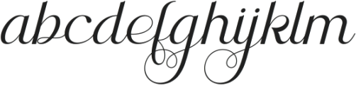 Kreata Agnore Script otf (400) Font LOWERCASE