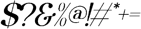 Krelora Italic otf (400) Font OTHER CHARS