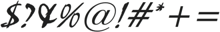 Krenshaw Italic otf (400) Font OTHER CHARS