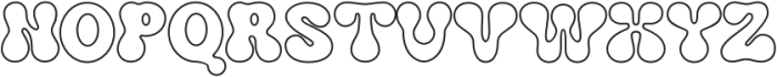 Kringe Outline Regular otf (400) Font UPPERCASE