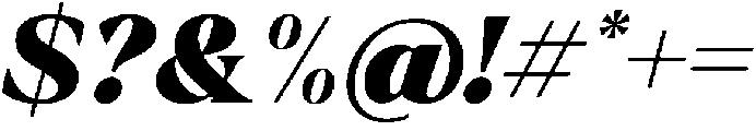 Krisma Serif Black Italic otf (900) Font OTHER CHARS