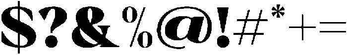 Krisma Serif Black otf (900) Font OTHER CHARS