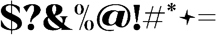 Krisma Serif Bold otf (700) Font OTHER CHARS