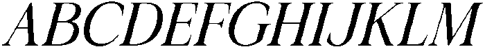 Krisma Serif ExtraLight Italic otf (200) Font UPPERCASE