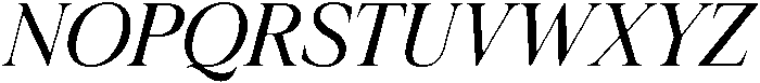 Krisma Serif ExtraLight Italic otf (200) Font UPPERCASE