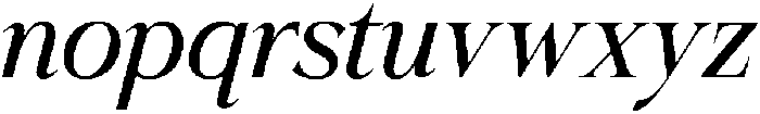 Krisma Serif ExtraLight Italic otf (200) Font LOWERCASE