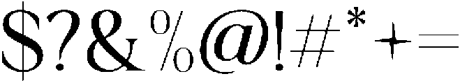 Krisma Serif ExtraLight otf (200) Font OTHER CHARS