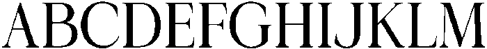 Krisma Serif ExtraLight otf (200) Font UPPERCASE