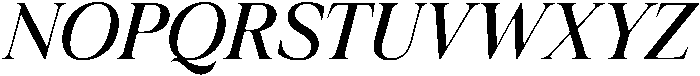 Krisma Serif Light Italic otf (300) Font UPPERCASE