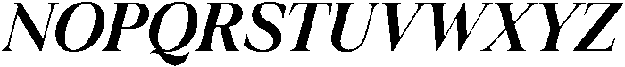 Krisma Serif Medium Italic otf (500) Font UPPERCASE