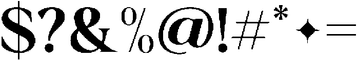 Krisma Serif Medium otf (500) Font OTHER CHARS