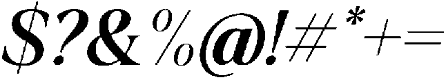 Krisma Serif Regular Italic otf (400) Font OTHER CHARS