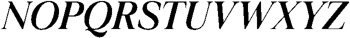 Krisma Serif Regular Italic otf (400) Font UPPERCASE