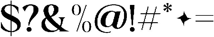 Krisma Serif Regular otf (400) Font OTHER CHARS
