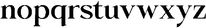 Krisma Serif Regular otf (400) Font LOWERCASE