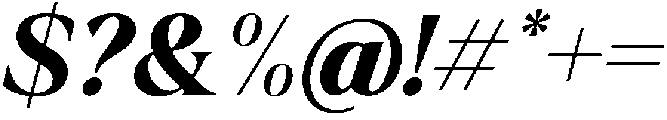 Krisma Serif SemiBold Italic otf (600) Font OTHER CHARS