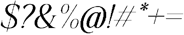 Krisma Serif Thin Italic otf (100) Font OTHER CHARS