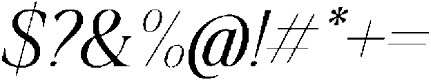 Krisma Serif Thin Italic ttf (100) Font OTHER CHARS