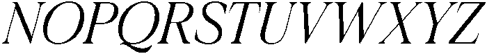 Krisma Serif Thin Italic ttf (100) Font UPPERCASE