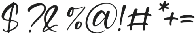 Kristela Conelly Italic otf (400) Font OTHER CHARS