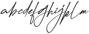 Krittany Signature Italic otf (400) Font LOWERCASE
