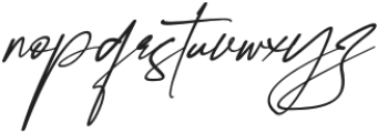 Krittany Signature Italic otf (400) Font LOWERCASE