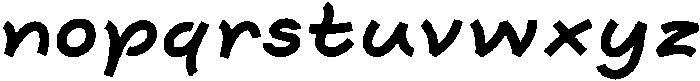 Kriwilan Semibold otf (600) Font LOWERCASE