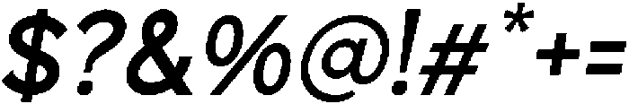 Krochi Italic otf (400) Font OTHER CHARS