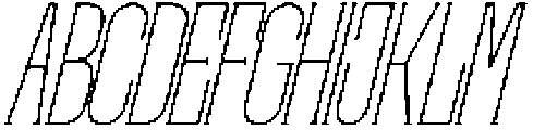 Krogad Italic otf (400) Font UPPERCASE