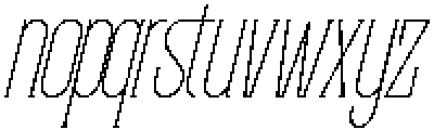 Krogad Italic otf (400) Font LOWERCASE