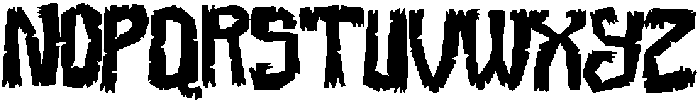 Krooked Klipped otf (400) Font LOWERCASE