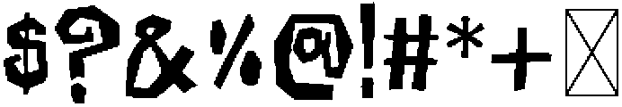 Krooked Regular otf (400) Font OTHER CHARS