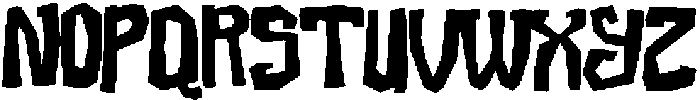 Krooked Regular otf (400) Font UPPERCASE