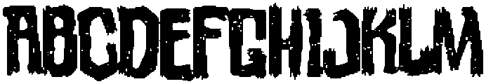 Krooked Roughneck otf (400) Font UPPERCASE