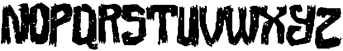 Krooked Roughneck otf (400) Font LOWERCASE