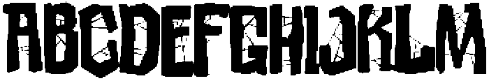 Krooked Tangled otf (400) Font UPPERCASE