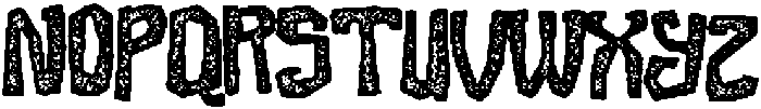 Krooked Worn Out otf (400) Font LOWERCASE