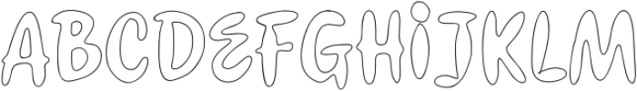 Krowies Outline otf (400) Font UPPERCASE
