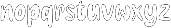 Krowies Outline otf (400) Font LOWERCASE