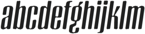 Krueger Italic otf (400) Font LOWERCASE