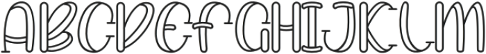 Krumble Regular otf (400) Font UPPERCASE