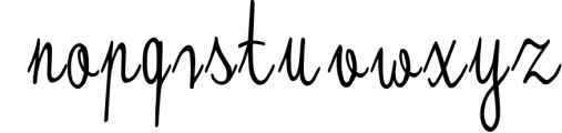 Kristaly hand script typeface Font LOWERCASE