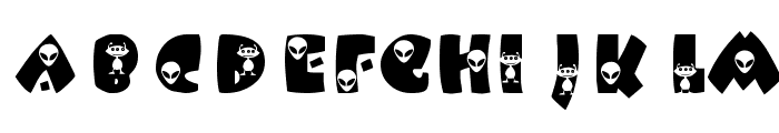 KR Alien Font UPPERCASE