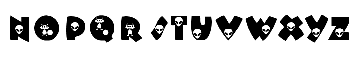 KR Alien Font UPPERCASE