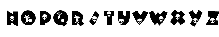 KR Alien Font LOWERCASE