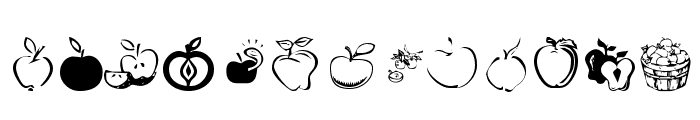 KR Apple A Day Font LOWERCASE