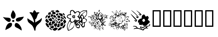 KR Blossoms 1 Font LOWERCASE