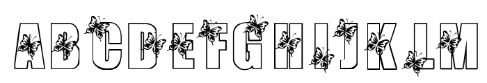 KR Butterfly 3 Font UPPERCASE