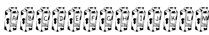 KR Cow Juice Font UPPERCASE